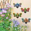 Cute Bee Wall Ornament Metal Garden Statue Crafts Wall Hanging Sculpture  Party