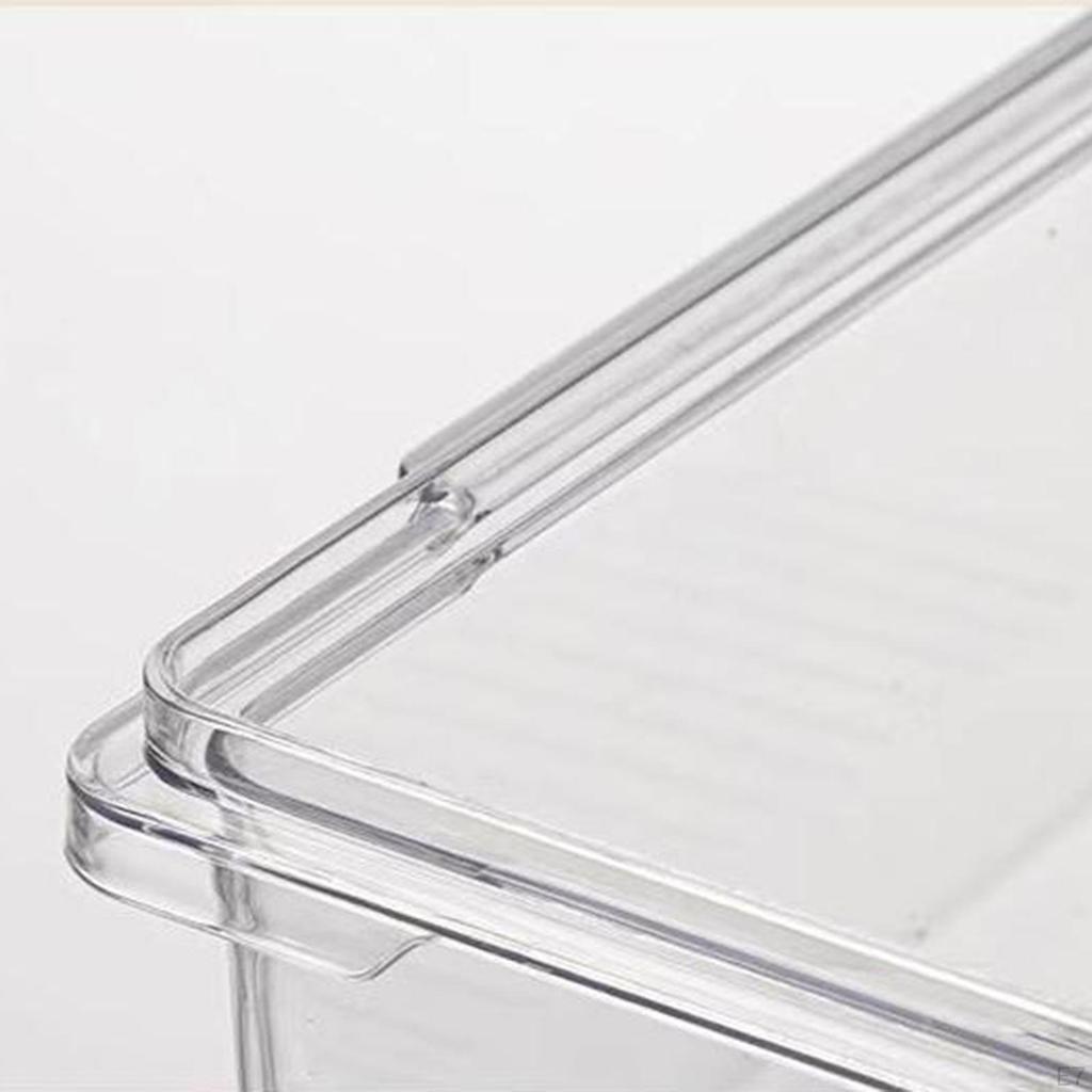 Food Container with Lid for Refrigerator, Organizer Lunch And Products