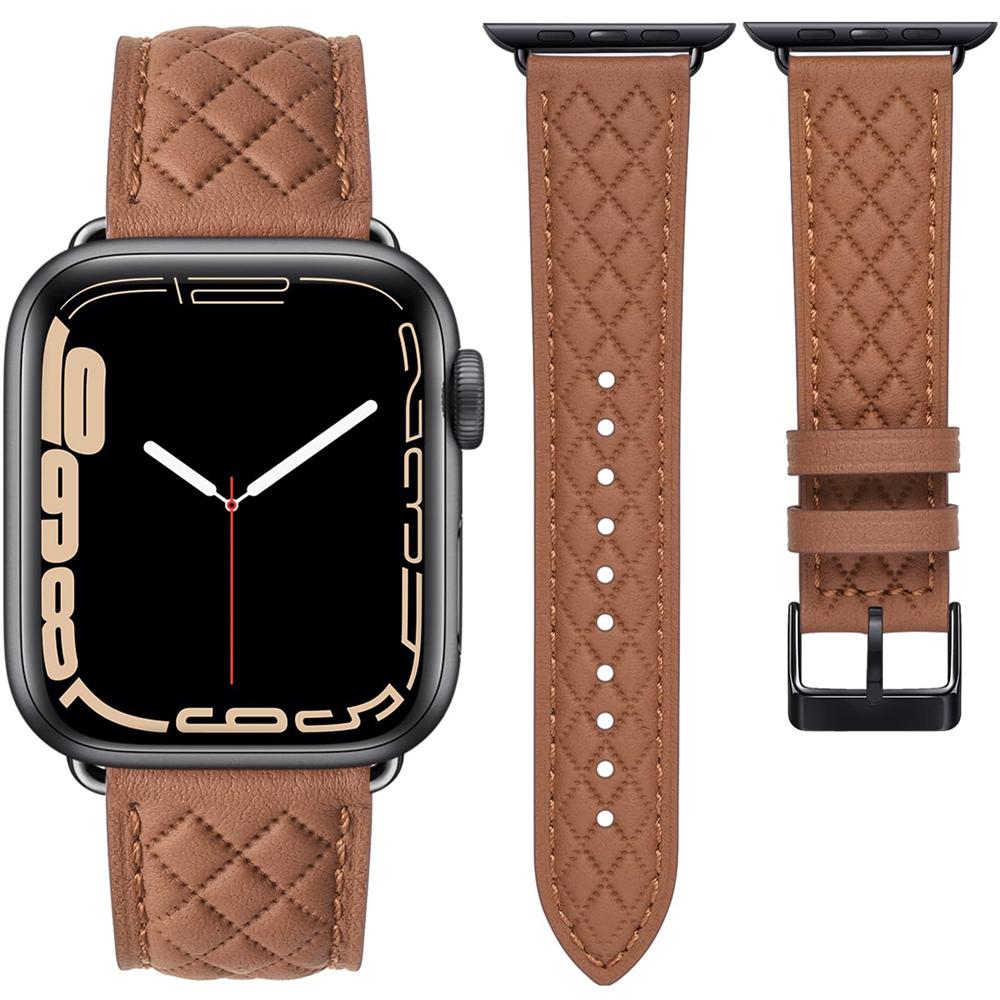 Genuine Leather Soft Smart Watch Band Magnetic Replacement for Watch 7 Ultra Watch Straps SP-P102