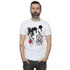 Disney Mens Mickey Mouse Jump & Wink Cotton T-Shirt