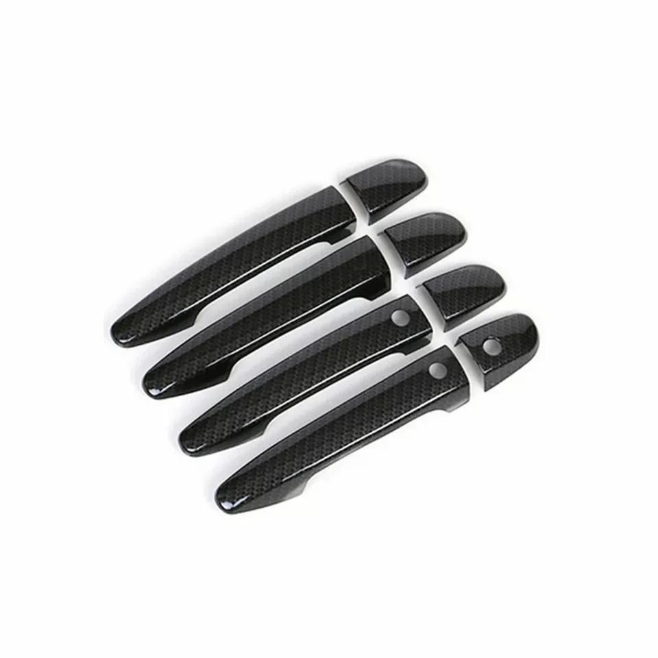 LHD For Mazda 2 3 6 CX3 CX5 2014 2015 2016 2017 2018 2019 Car Smart Keyless Door Handle Cover Trim Carbon Fiber Accessories
