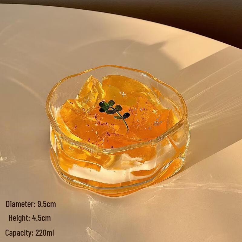 Jingbaodi Irregular Cloud Glass Dessert Bowls