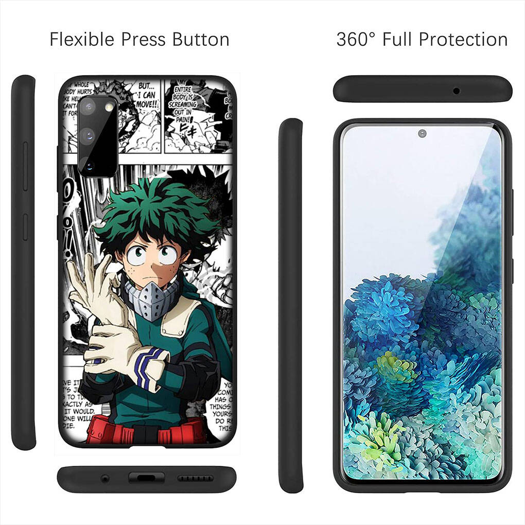 Cover for iPhone 17 16 15 Xiaomi Poco Redmi Note 14 13 12 11 Pro Max Samsung Galaxy S25 S24 S23 OPPO Huawei Midoriya Izuku My Hero Academia Phone Case
