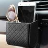 1Pc Car Organizer Storage Bag Air Outlet Mount Multi-color PU Leather Glasses Box Phone Bracket Stand Auto Accessoires Interior