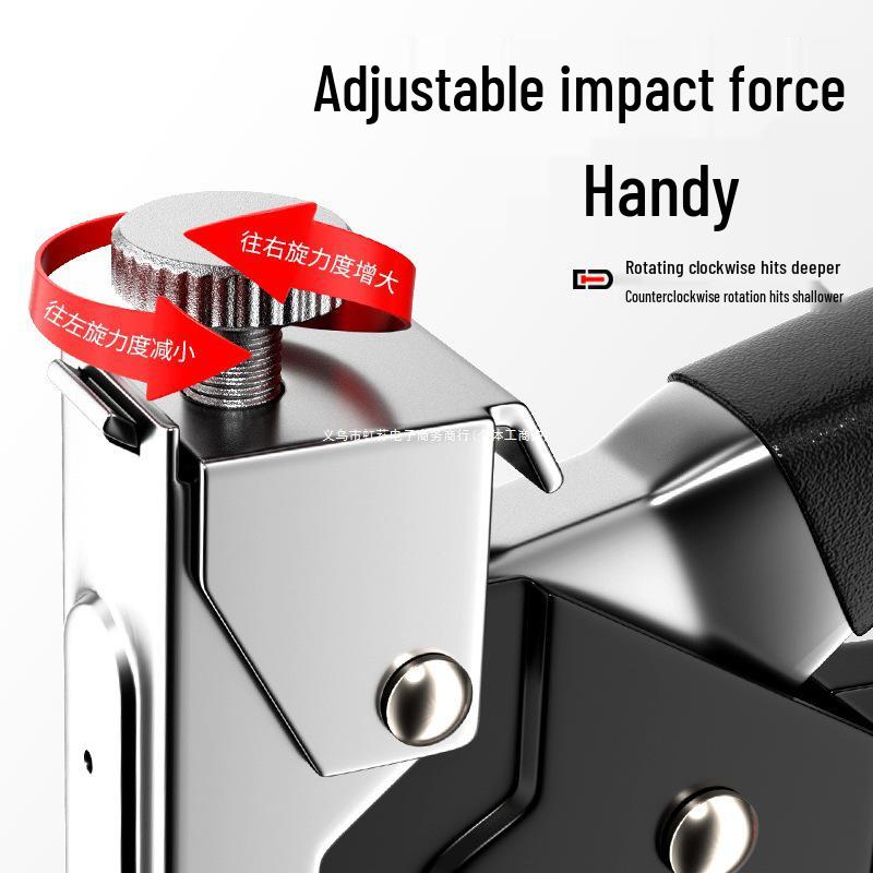 Martin U-Shaped Manual Nail and Staple Gun for Woodworking and Bookbinding