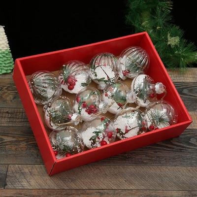 Christmas Decoration Ball Christmas Window Decoration Ball Christmas Hanging Ball High Transparent Pet Christmas Ball