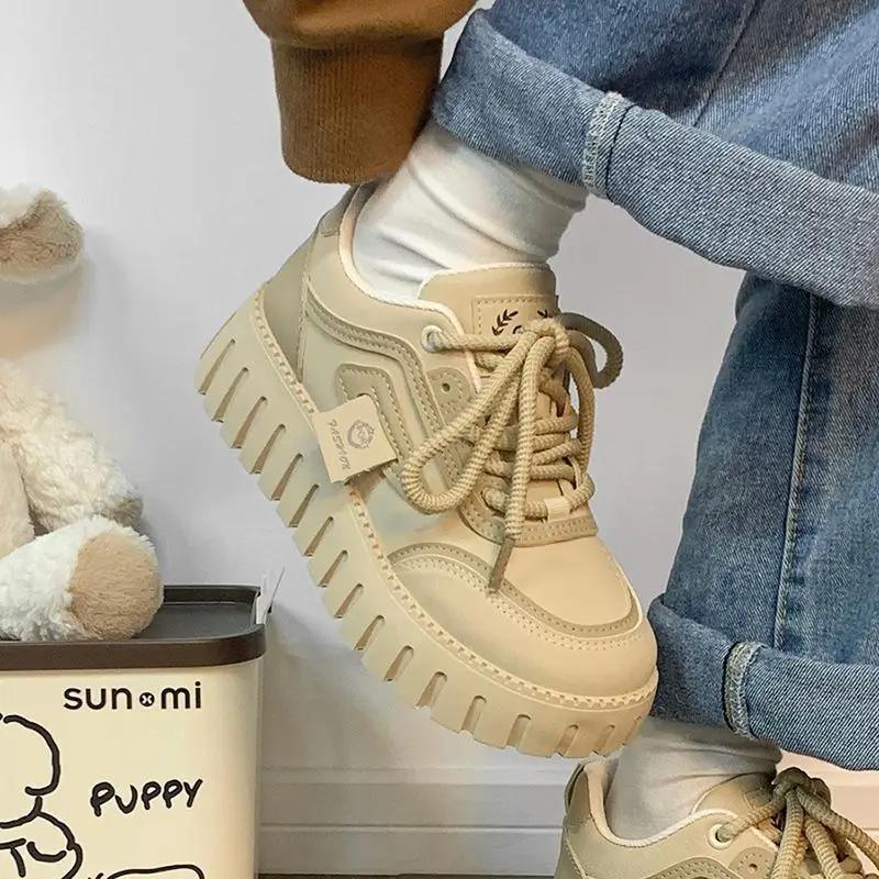 Fashion 2025 New Contrast Color Women's Athletic Shoes High Quality Cheap Y2k Fashion Light Comfortable and Elegant Ladies Footwear Sale