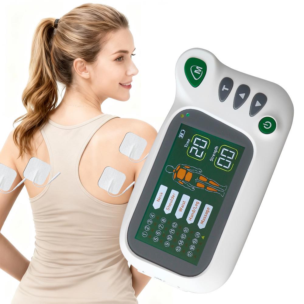 Dual Output TENS/EMS Massage Stimulator: Full-Body Muscle & Meridian Therapy