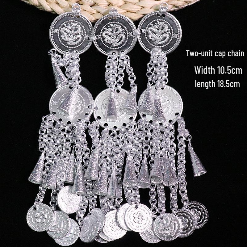 Miao Ethnic Style Silver Tassel Jewelry DIY Pendant Accessories