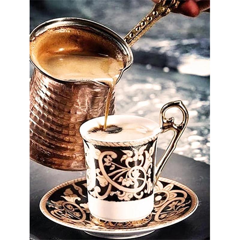 

DIY Алмазная картина Десерт Набор для вышивки крестом Мозаика Искусство Алмазная картина Полный круг/Квадратный алмаз Украшение дома Round 30x40cm