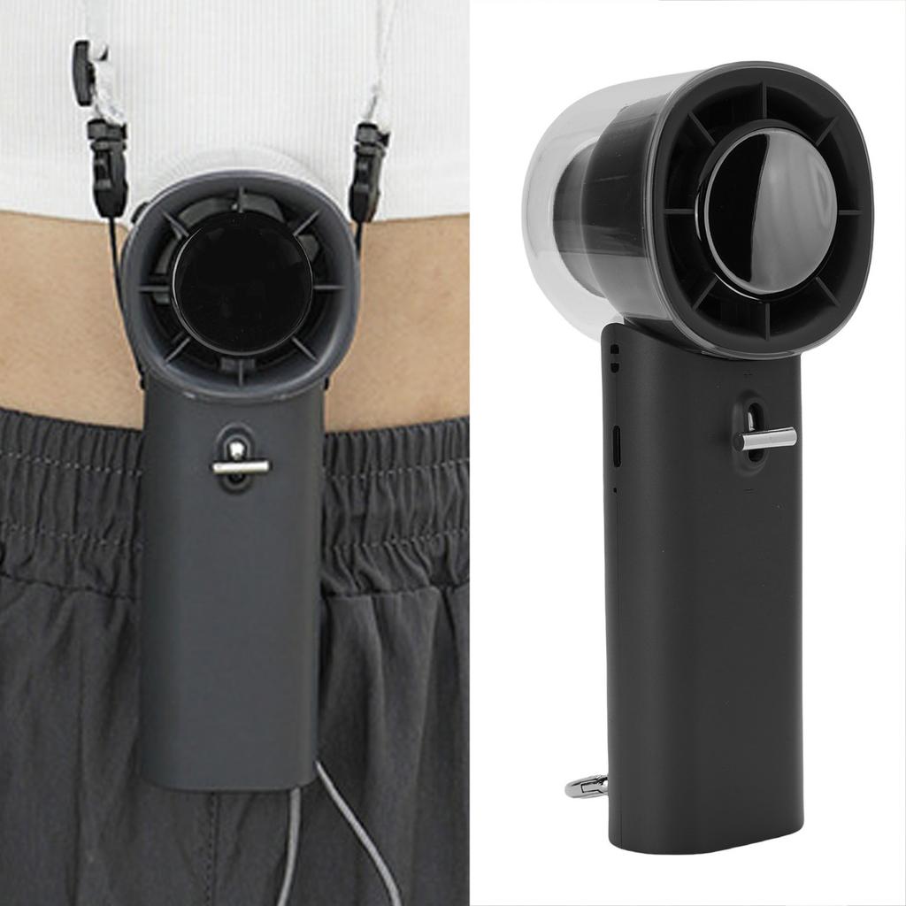 Portable Handheld Fan Quiet 3600mAh Rechargeable Battery Operated 128 Speed     Travel Fan for Camping Beach Outdoor Indoor 2.36x2.19x6.38in