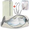 Shoe Washing Machine Bag With Shoes Drying Rack Set Durable Laundry Shoe Bag For Washer & Dryer Fluffy Fibers Washing Shoes Bag