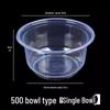 Thickened Food-Grade Disposable Plastic Round Bowls
