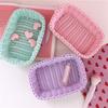 Plastic Wicker Basket Hand Woven Storage Basket New Imitation Rattan Basket  Fruit Display