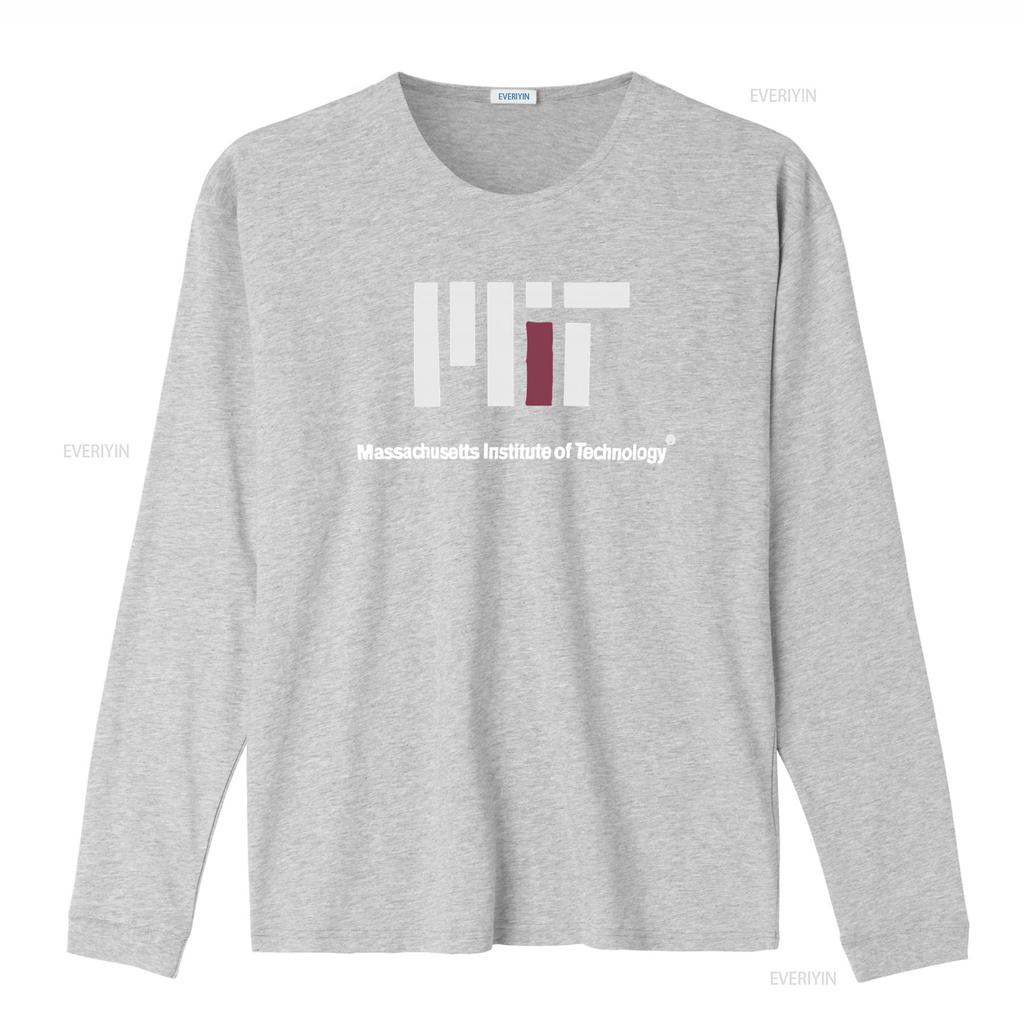 Maglietta MIT Massachusetts Institute of Technology Logo Moderno per Appassionati di Tecnologia vintage Lavata Traspirante Casual Leggermente