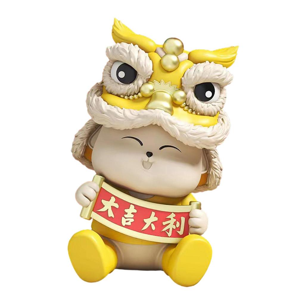 Chinese Year Resin Figurine - Elegant Home Decor Sculpture