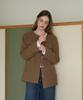 DEHEVE Classic Wool Collarless Jacket [Brown]