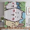 Chiikawas Partition Home Interior Curtains for Camera Living Room Curtain Shades Halloween Decoration Tulle for Bedroom Kitchen