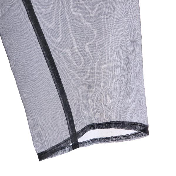 MSGM Italian Silk Long sleeve Sheer Lace one piece 40 Khaki x black Women Used