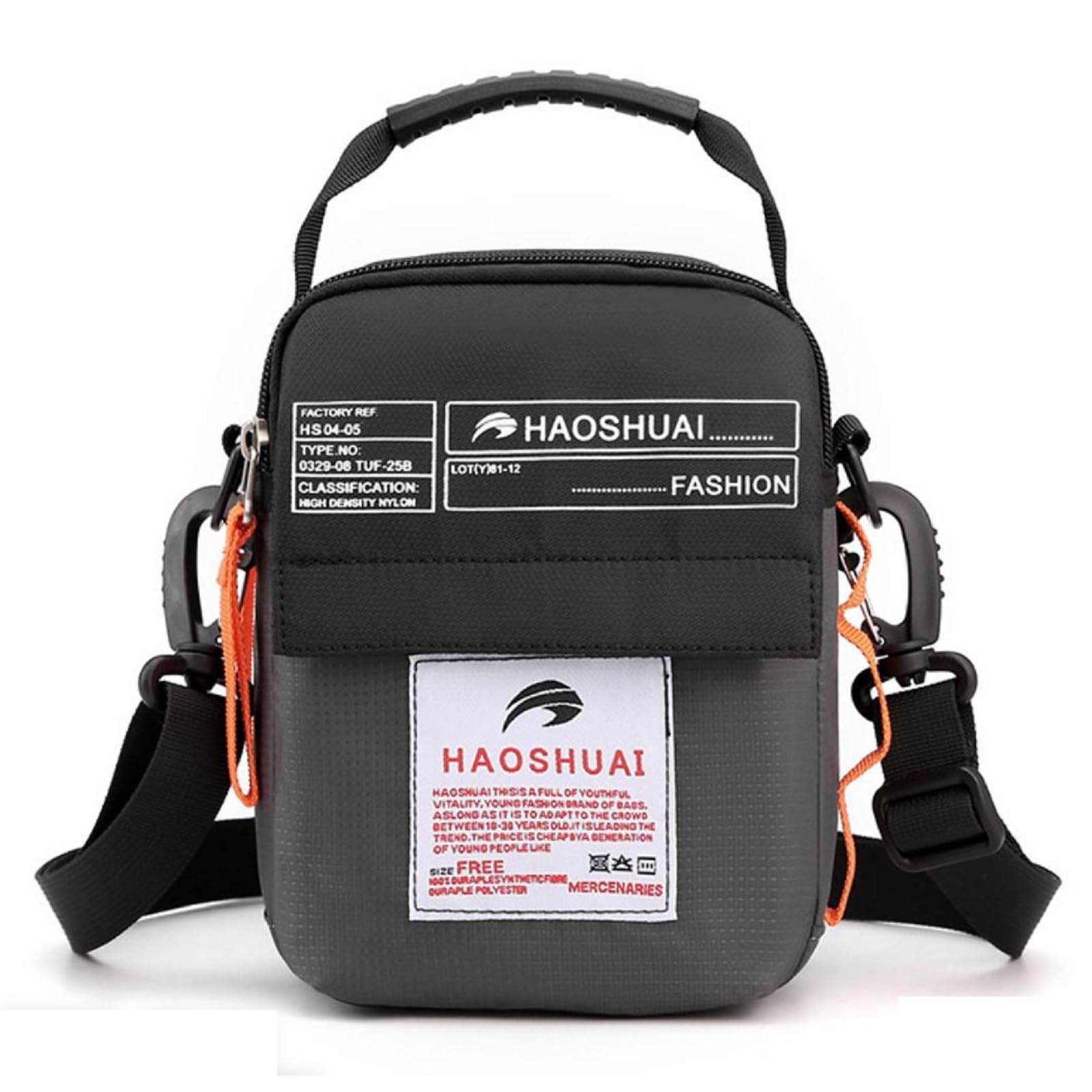 

Cazycazun Small Shoulder Messenger Large Men s Bag, Lightweight, Handbag, Bag, Capacity, Water-Repellent, Abrasion-Resistant (Gray) сірий колір