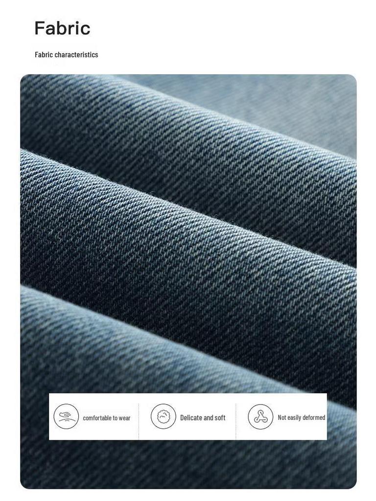 Women's Light Wide-Leg Jeans: Spring/Autumn 2025, Loose, Slimming, Trendy, Petite Nine-Point Straight-Leg Pants