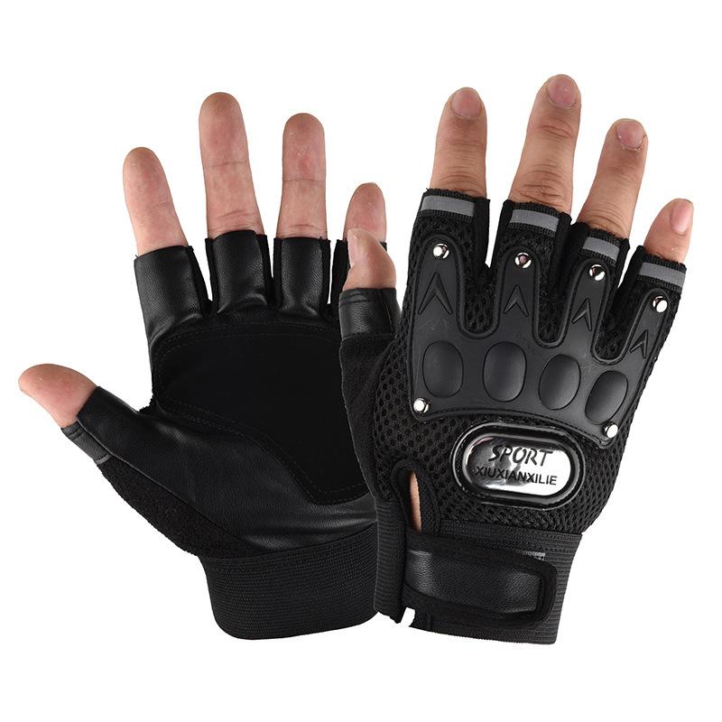 Cycling Gloves Half Finger Men Spring Summer Autumn Breathable Outdoor Sports Bicycle Motorcycle Fitness Student Gloves