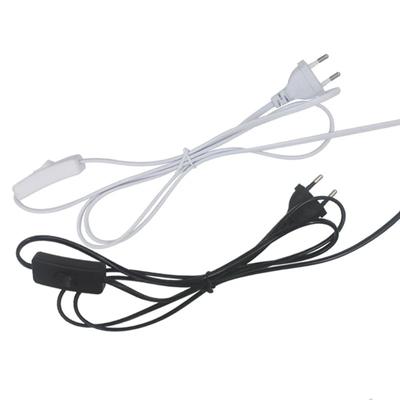 EU Plug Switching Power Cord Wire Extended Plug Line Cable with Switch for Table Light Lamp Floor Lamp Electricity Wire