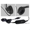 USB Headset with Noise Cancelling Microphone and Adjustable Volume Control for Call Center PC/Laptop