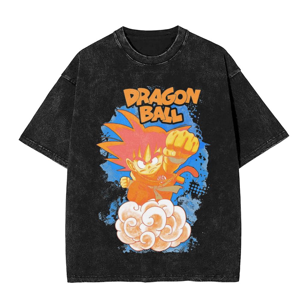 DragonBall Z Master Roshi Printed Tshirt Mens and Womens Washed Tshirt High Quality Vintage Cotton Tshirt YK Tops