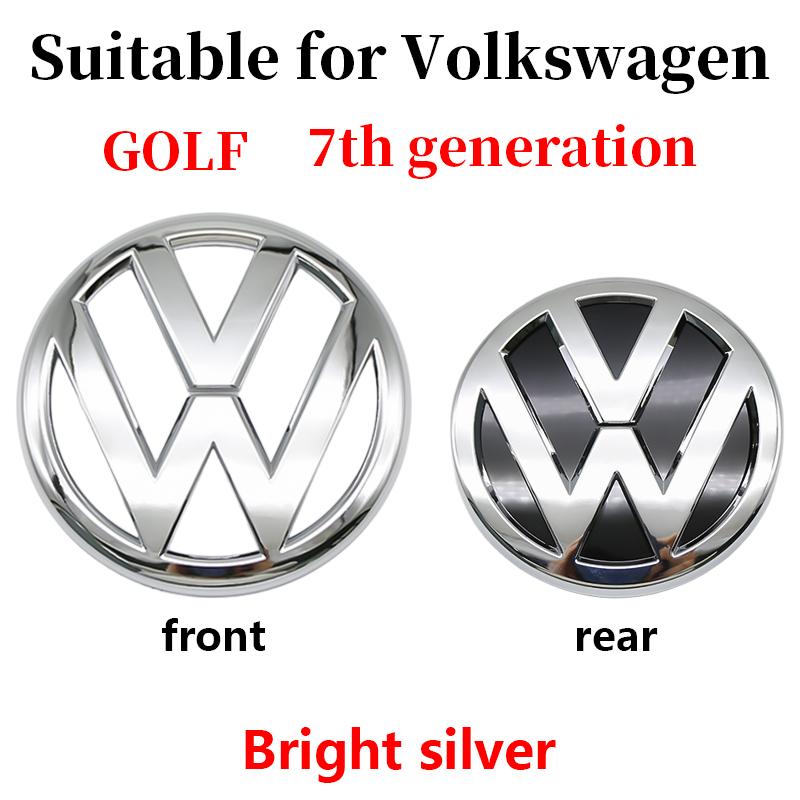 For Volkswagen Volkswagen VW Golf 7 MK7 Front Hood Rear Boot Emblem Cover Trim Logo Badge Sticker Exterior Decoration Car Styling 2013-2017