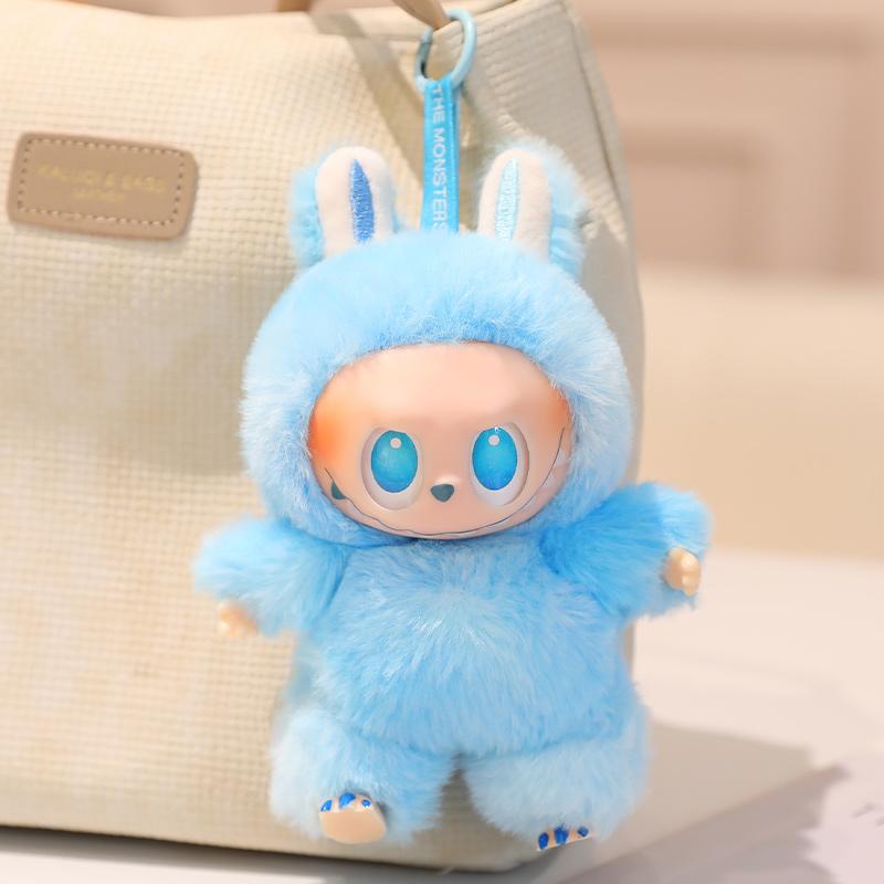 

Виниловый плюш, который можно использовать в качестве подвески, идеально подходит для того, чтобы поделиться им с семьей и друзьями. Это лучший подарок - брелоки Labubu. 17CM синий