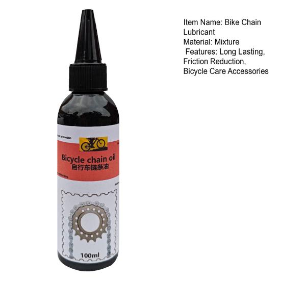100 ml Fahrradkettenschmiermittel, langlebiges Mountainbike-Kettenschmiermittel, Reibungsreduzierung, Rennrad-Schmierkettenöl, Fahrradwartungszubehör