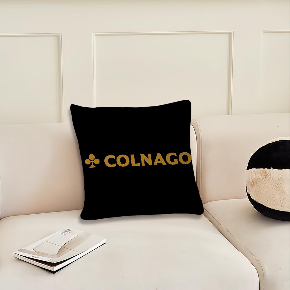 Racing C-Colnagos Bicycle Logo Cushion Cover Living Room Headboard Office Cushion Bedroom Cushion Sofa Nap Time Pillow Case