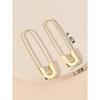 1 Pair Women's Fashion Brooch Earrings, Suitable For Daily Wear