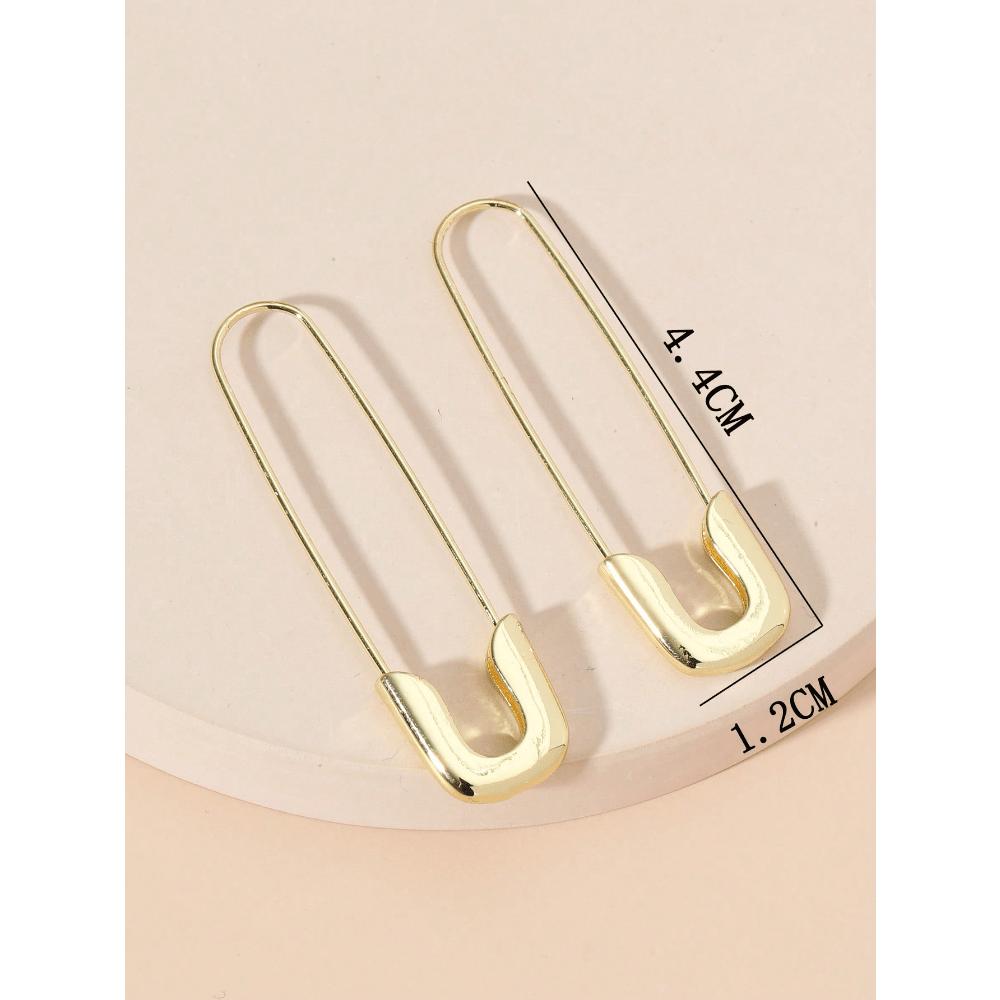 1 Pair Women's Fashion Brooch Earrings, Suitable For Daily Wear