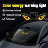 Solar Powered Car Neon Light Wireless Cool Demon Eye Led Ambient Light Suction Cup USB Rechargeable Atmosphere Breathing Lamp