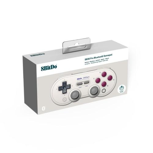 8BitDo SN30 Pro Bluetooth Controller, Hall Effect Joystick Update, Compatible with Switch, PC, MacOS, Android, Steam Deck & Raspberry Pi (G Classic)