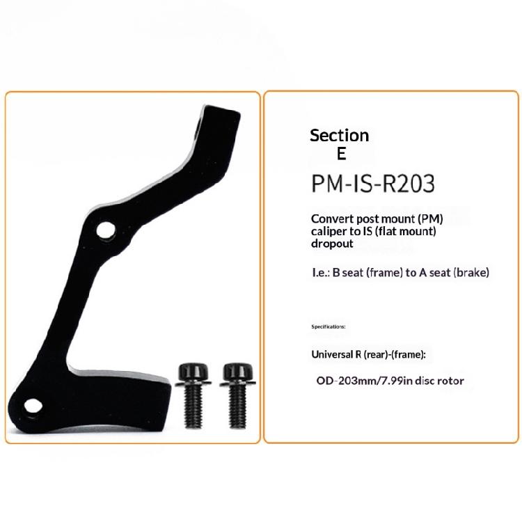 Light Weight Aluminum Alloy Front Rear Mountain Bikes Disc Brake Adapter 160mm To 180/203mm Bikes Brake Calipers Adapter