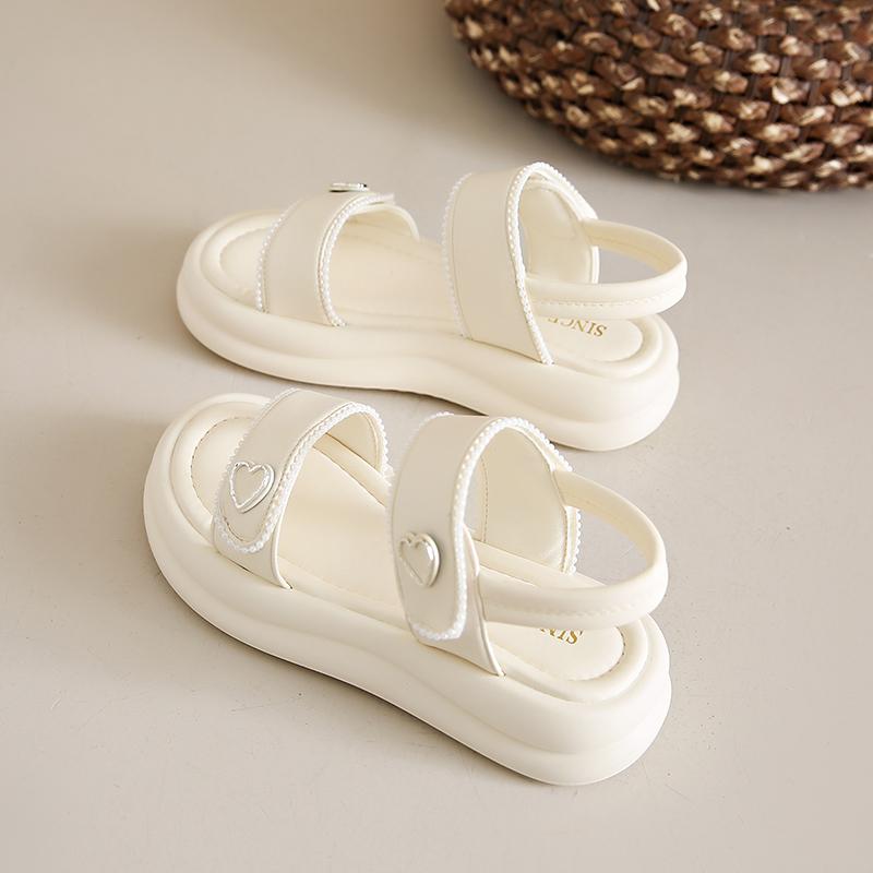 

Женские 2025 Высокое качество Серебряная пряжка Женские сандалии Модные босоножки на платформе с открытым носком Повседневные сандалии для женщин Сандалии больших размеров 41 бежевый