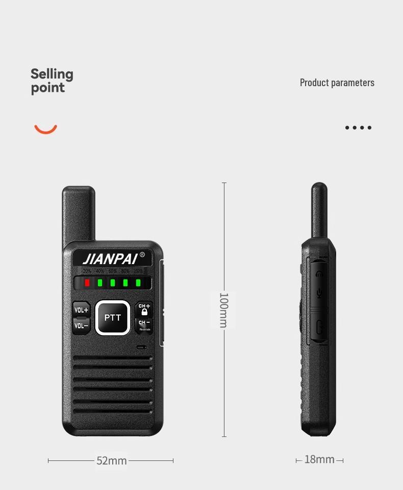 T62 Mini Walkie-Talkie: Compact 10km Range Wireless Handheld Intercom for Kids and Outdoor Use