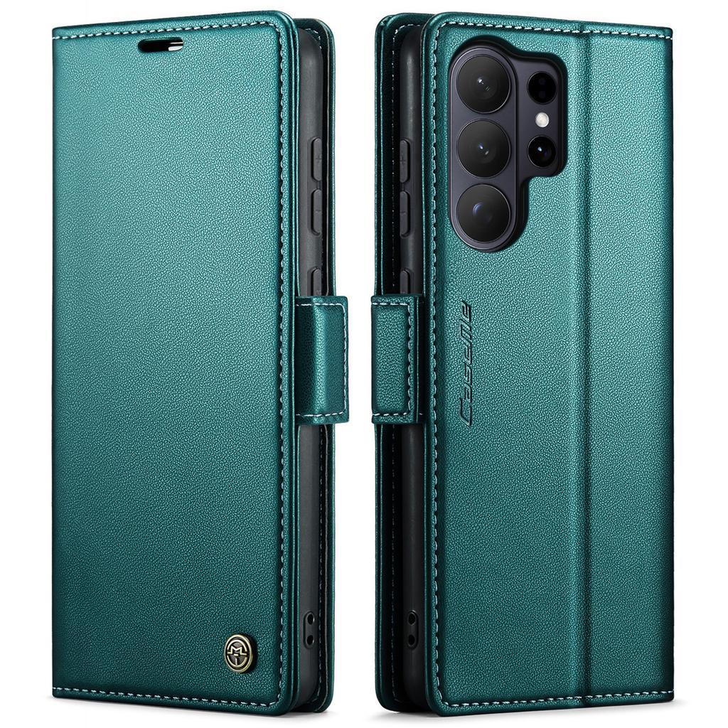 Leather Flip Wallet Card Case For Samsung Galaxy S26 Ultra S25 Edge S24 S23 S22 Plus FE Magnetic Charging Drop Protection Cover