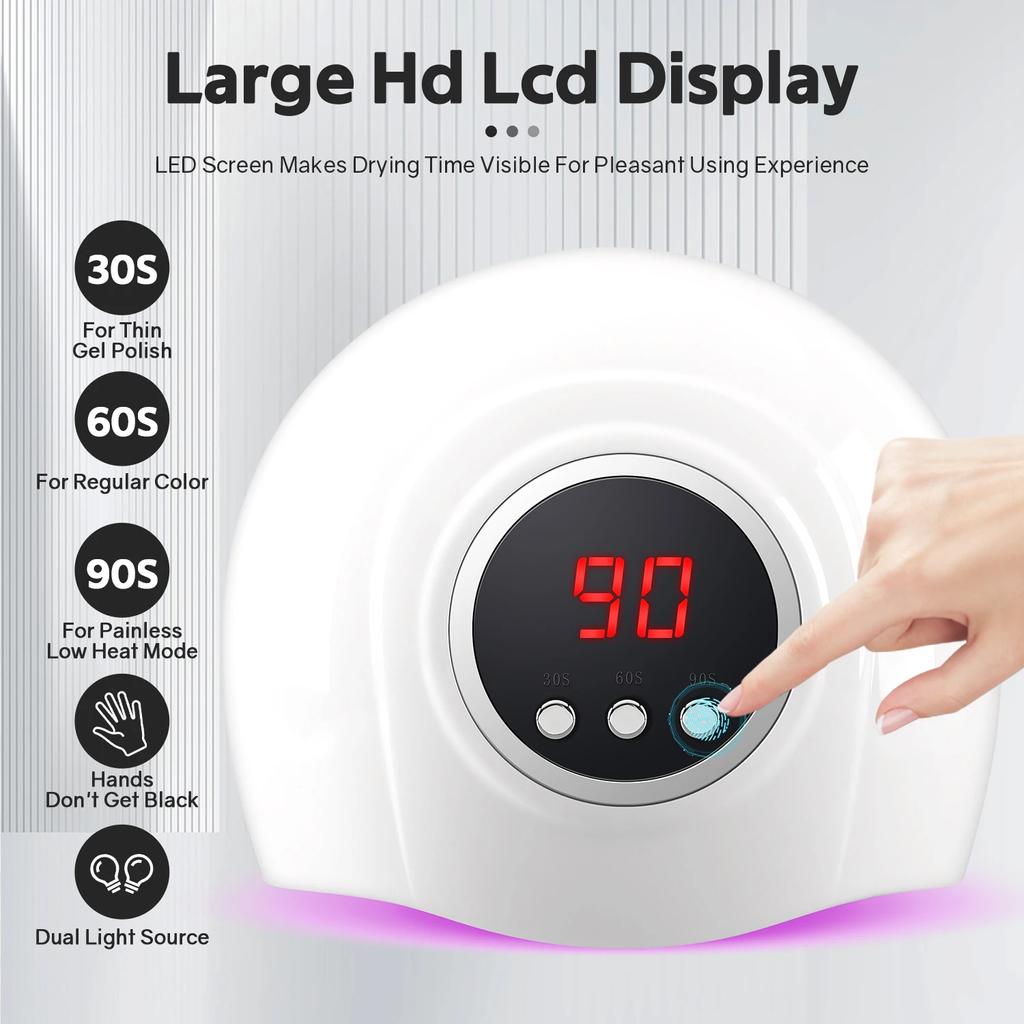 24LEDS Professional Nail Drying Lamp For Manicure 72W UV LED Nail Lamp For Gel Polish Dryer Machine With Auto Sensor Salon Tools