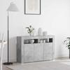 Concrete Grey Sideboard 116 x 30 x 75 cm Engineered Wood