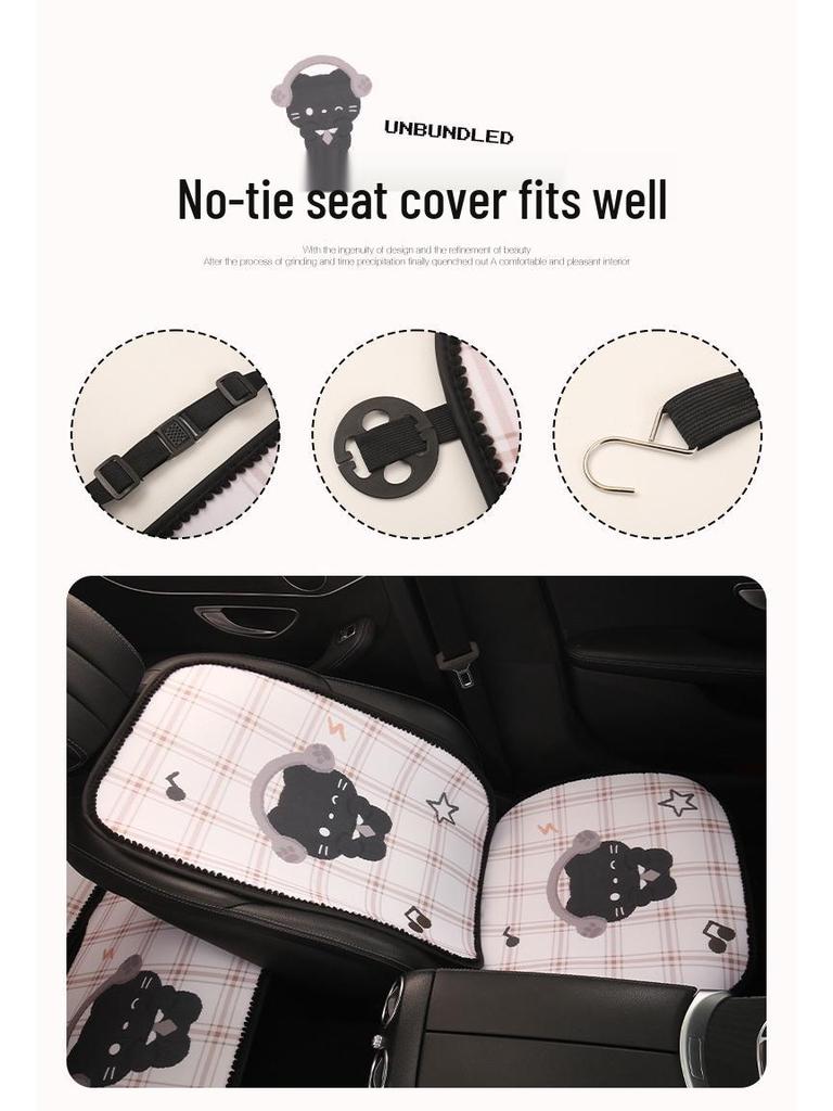 Cartoon Cute Four Seasons Car Seat Cushion for Geely ICON, Binrui, Xingrui, Boyue L, Xingyue L