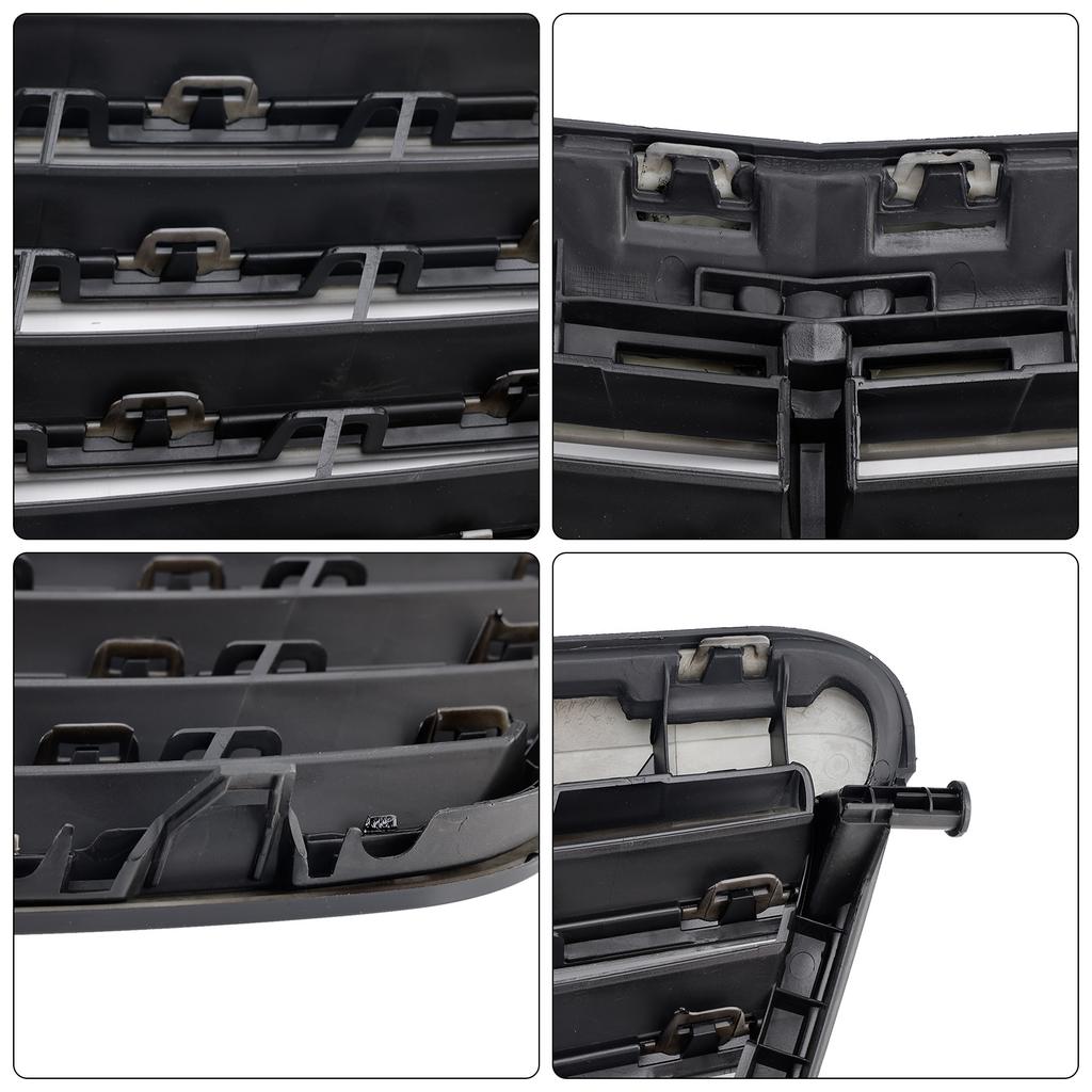 Black Front Grille Grill Fit Mercedes-Benz E Class W212 E350 E550 2010-2013