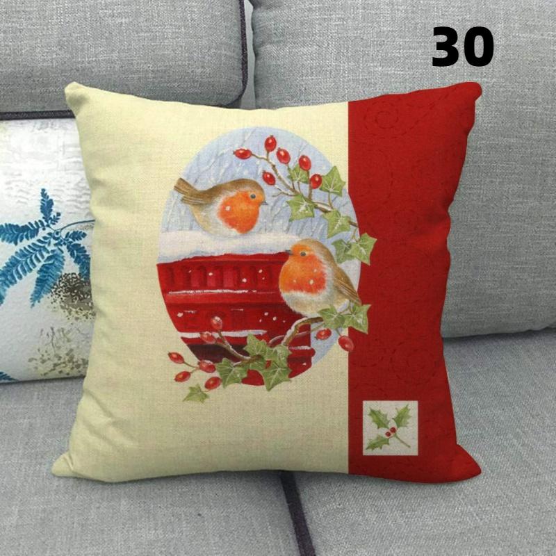 Vánoční jednoduchý dárek na večírek čtvercový povlak na polštář používaný pro domácí dekoraci pohovky na polštář (45 cm * 45 cm)