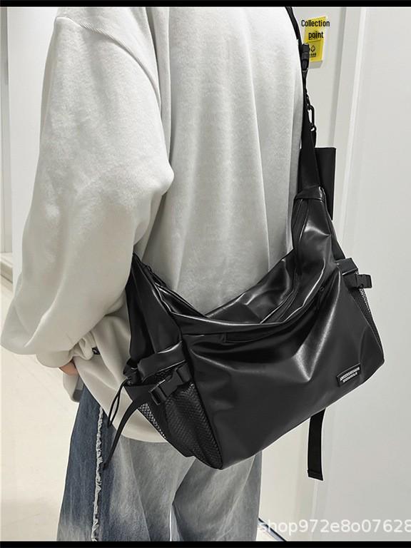 Harajuku French Style Crossbody Bag - Unisex College & Commute Messenger Bag Fabric Style