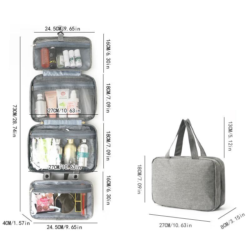 Portable Hanging Dry Wet Separation Toiletry Bag