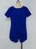 2025 Summer Women's Two-Piece Set: Irregular Top & Shorts Casual Wear
