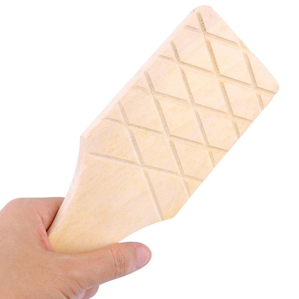 Ceramics Training Handmade DIY Clay Sculpture Clapboard Solid Wood Wooden Hammer Tile Mudboard with Groove (grid) Paddle Tool